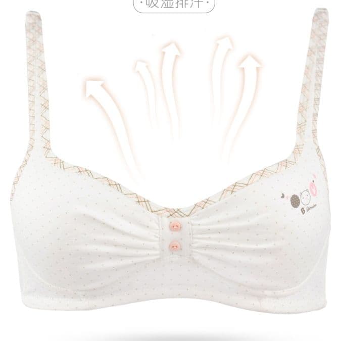 中学生ブラ さわやか水玉リボンブラ