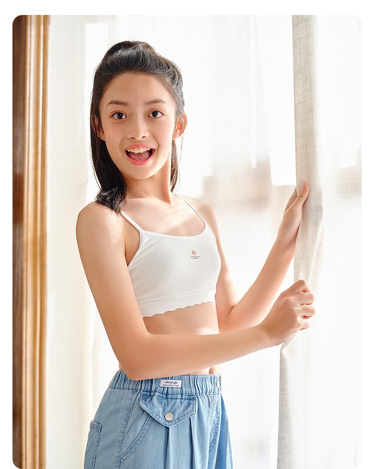 中学生ブラ やさしさリボン キャミソールブラ